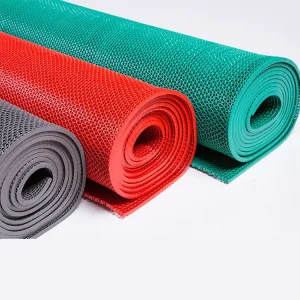 Hollow Carpet Anti Slip Custom Swimming Pool Non Slip Hole Luxury Vinyl PVC Floor Mat for Bathroom Industrial Warehouse