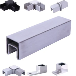Hospital Grade Stainless Steel Slot Tube Connector Pipe Fittings Water Fire Resistant Durable Modern Kitchen Bathroom Building