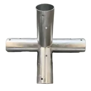 Hot-Dip Galvanized 4-Way Tent Fitting Connector
