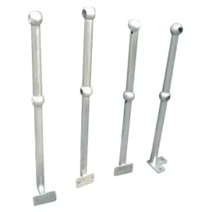 Hot Dip Galvanized Carbon Steel Ball Joint Railings Outdoor Application for Industry Stanchions