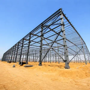 Hot-Dip Galvanized Heavy Steel Structure for Workshops, Sports Halls, and Metal Sheds