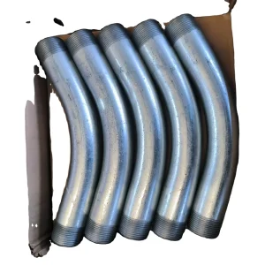 Hot-Dip Galvanized Rigid Seamless Conduit Elbow, UL Listed