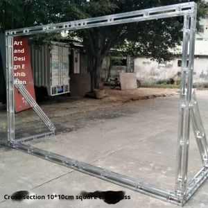 Hot Dip Galvanized Square Tube Triangle Small Truss Spray Painted Advertising Display Stand Wedding Stage Lighting