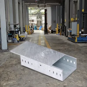 Hot Dip Galvanized Steel Electrical Cable Tray Solid Bottom Ventilated Trough Style Wire Routing Structure Industrial Wiring