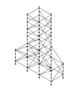 Hot Dip Galvanized Steel Frame Moving Tower Truss Scaffolding for Sale