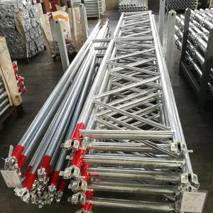 Hot Dip Galvanized Steel Ringlock Scaffolding Truss Ledger Sturdy & Durable for Building Construction
