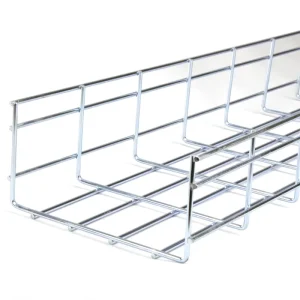 Hot Dip Galvanized Under Desk Ventilated Trough Wire Mesh Cable Tray with Accessories