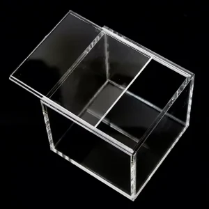 Hot Selling Custom Clear Laser Cut Acrylic Box Display Racks with Lids