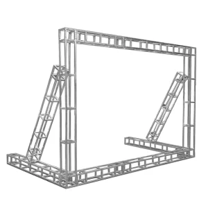Hot-dip Galvanized IP65 Square Steel Pipe Small Stage Truss Backdrop Frame Space-style Aerial Scaffolding Outdoor Wedding