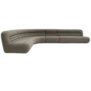 Hotel Designer Modern Fabric Living Room Module Combination Corner Sofa Set