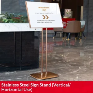 Hotel Lobby Floor-Standing Directional Wayfinding Welcome Sign
