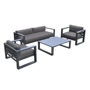 Hotel Resort Furniture Outdoor Aluminum Modular Seating Garden Leisure Sectional Sofas