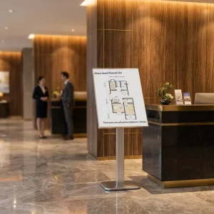 Hotel Vertical Floor-Standing Directional Welcome Guide Sign Display Stand