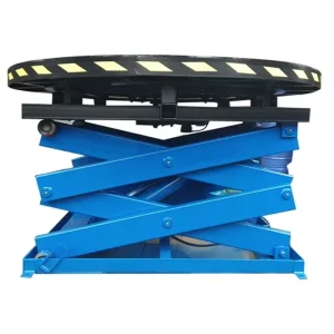 Hydraulic Cylinder Scissor Lift Rotating Stage Work Platform 10 Ton Capacity
