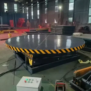 Hydraulic Scissor Lift Rotating Car Display Platform 1-100t Load Capacity 360 Degree