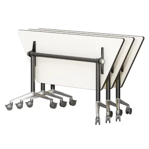 I Modern Design Wood Conference Meeting Table Hot Selling Simple Mobile Folding Splicing Six Side Office Panel Style