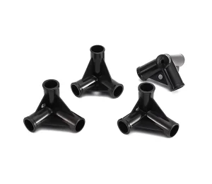 ID 19mm PP Plastic Connector Tee Elbow Straight Joint DIY Tent Build Fitting