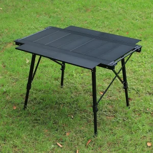 IGT Outdoor Furniture Folding Table Portable Camping Picnic Barbecue Car Mounted Aluminum Alloy Adjustable Rectangular Egg Roll