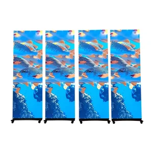 IP65 LED Digital Poster Display Touchscreen Interactive Floor Stand
