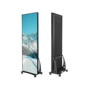IP65 Movable P2.5 LED Digital Poster Floor-Standing Display Sign