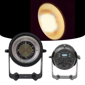 IP65 Rated 128W LED Strobe Par Light DMX512 Control Aluminum Alloy Ra80 Dimmable Outdoor Theater Party Show Event Rental