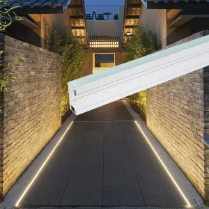 IP65 Stainless Steel Embedded Recessed Linear Long Strip Landscape Underground LED Light with Colorful Lighting Remote/App Control