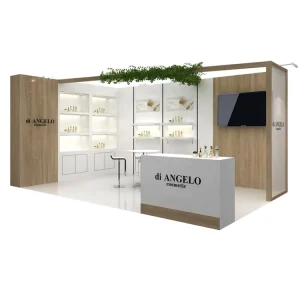 IZEXPO QUICK BUILD 10x20ft Trade Show Booth Hot Advertising Exhibition Booth Design Cosmetic Display Stand Expo Exhibition Booth