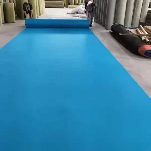 In Stock 100% Polyester Exhibition Carpet Solid Color Easy Moving for Professional Activity Wedding Event Custom Size