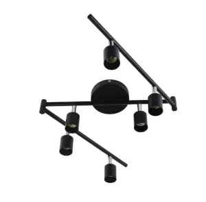 Indoor 2 Way Black Spotlight Ceiling Lights Surface Mounted Rotatable Angle Adjustable Led Spot Light
