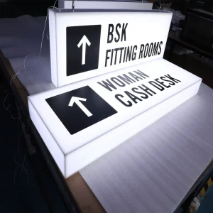 Indoor 3D LED Light Box Sign with Full-Lit Acrylic Signage