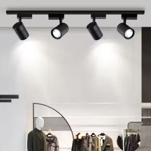 Indoor Ceiling Track Light 10W 20W 30W 40W Dimmable Adjustable Track Spotlight