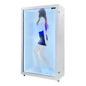 Indoor Digital 3D Hologram Transparent LCD Touch Display Cabinet for Advertising