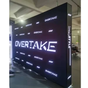 Indoor Event 10ft LED Stretch Tension Fabric Backdrop Display Stand