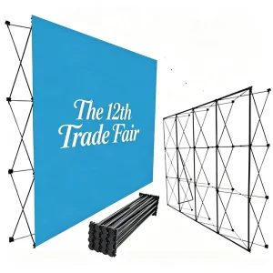Indoor Iron Foldable Pop up Display Stand for Advertising