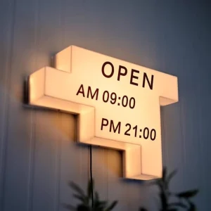 Indoor LED Advertising Light Box for Storefronts, Acrylic PVC and Fabric