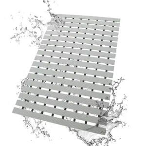 Indoor Outdoor Anti-slip PVC Drainage Mat Hollow Pool Bath Mat Anti-mildew Spa Shower Mat