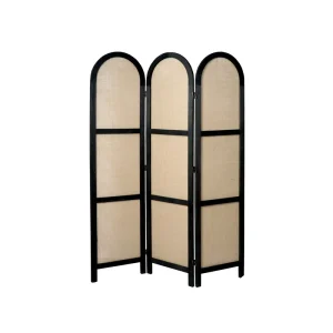 Indoor Outdoor Foldable Bamboo Screen Jute Fabric Hessian Wall Mounted Hanging Acrylic Divider for Division Movable Construction
