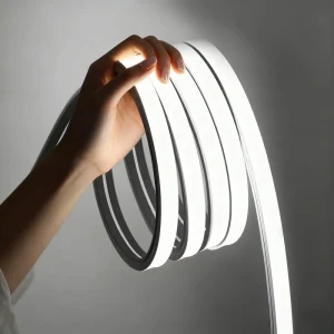 Indoor Outdoor Ip67 Waterproof Flexible Neon Strip Light 12v 24v Neon Rope Light Top side Bendable White Led Neon Lights