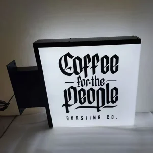 Indoor Outdoor LED Fabric Menu Light Box with Steel, Acrylic, and Aluminum Frame