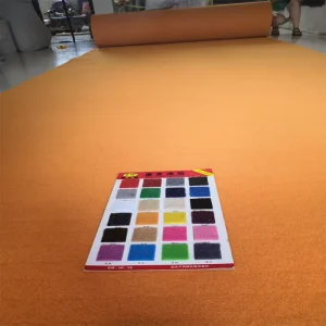 Indoor Outdoor Polyester Yellow Exhibition Carpet Easy Clean Beige Ivory Wedding Runner Disposable Home Picnic Event Carpet