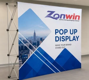 Indoor Outdoor Portable Folding Pop-up Backdrop Banner Display Stand