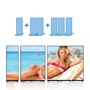Indoor P1.86 P2.5 Commercial LED Poster Display with 4G WiFi Wireless Mobile LED Screen
