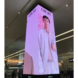 Indoor P2 P2.5 P3 Advertising Pillar Display for LED Square Column Screen Wall