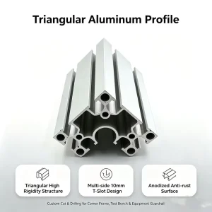 Industrial 6630 Aluminum Extrusion Profile 6063 T5 T Slot Frame For Automation Equipment & Machine Guards Anodized Surface