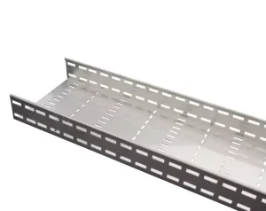 Industrial Carbon Steel Trough Cable Metal Trunking Trays Hot Dip Galvanized with Cover Cable Tray for Construction