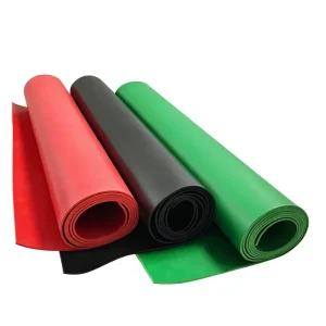 Industrial Insulation Rubber Mat Green Red Black Non-slip Distribution Room Floor Sheet Model JSmf-jytw01