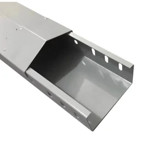 Industrial Metal Trough Cable Tray with Hot-Dip Galvanized Waterproof Roof-Shaped Cover for Construction Use