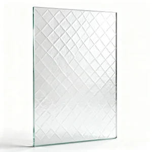 Industrial Rolled Patterned Glass with Rain and Frost Effects for Bathroom Office and Curtain Walls