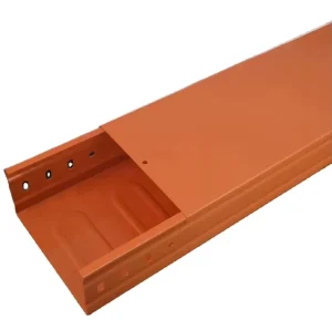 Industrial Trough Cable Tray, Powder-Coated Carbon Steel