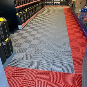 Industrial Vinyl Flooring Tiles 3D Model Design Modular Floor for Workshops and Exhibitions